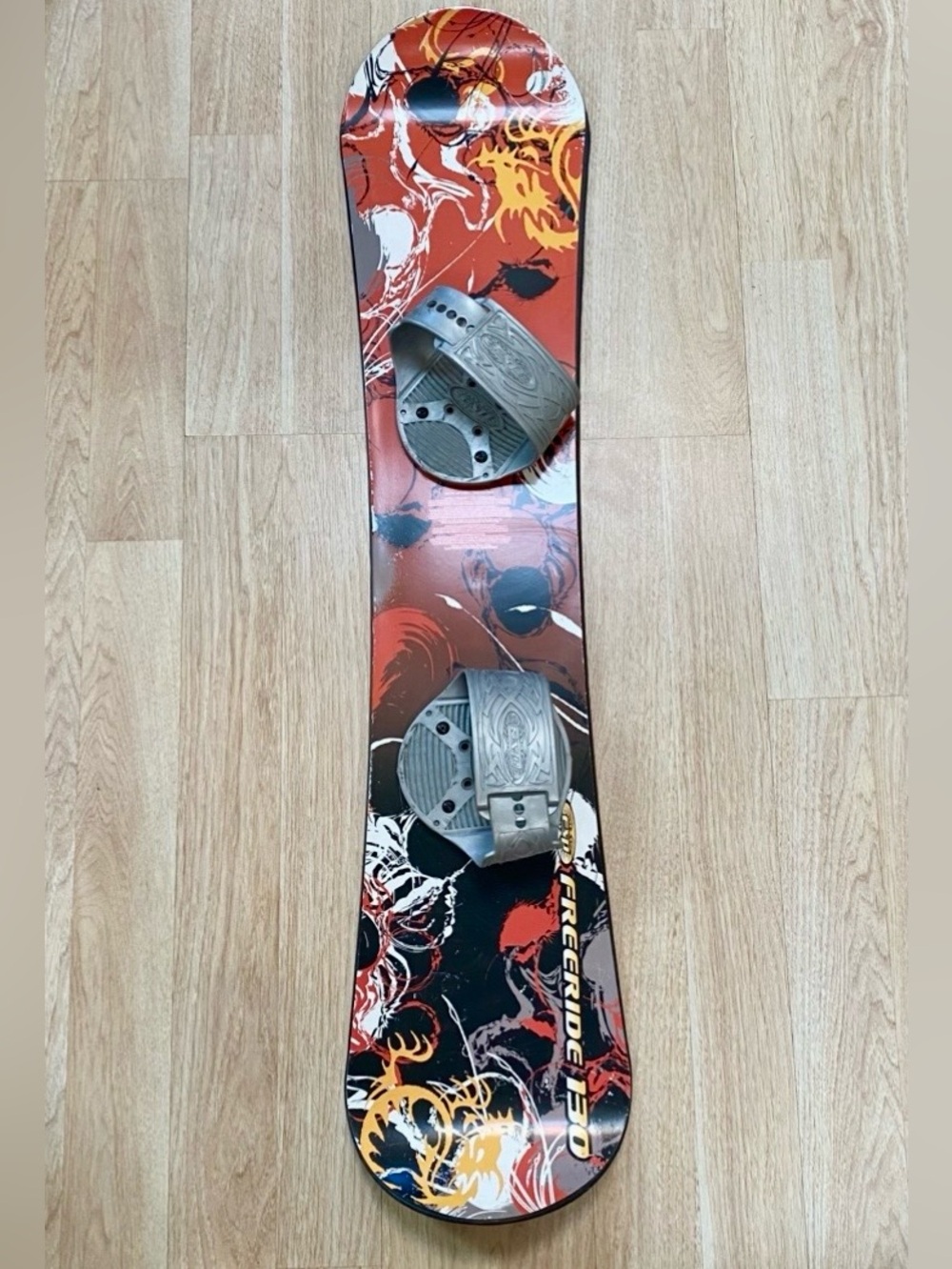 ESP Freeride 130 cm Freestyle Kid's Snowboard - Step-In Bindings - Bevel Cut Fun